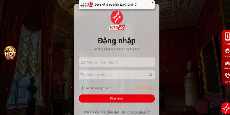 Đăng nhập Miso88 bằng cách nào?